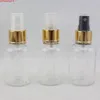 50ml x 50 빈 알루미늄 스프레이 병 골드 미세 분무기, 화장실 물 플라스틱 용기, 50cc 여행 bottleshigh quatiy