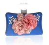 Wholesale-New spot warm and lovely flowers bag clutch evening bag banquet bag bride package bridesmaid package Women handbag