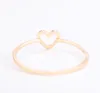 Anelli a fascia a cuore cavo per le donne Coppia di fidanzamento Promessa di matrimonio Infinity Eternity Love Ring Gioielli 2 colori
