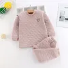 Abbigliamento per bambini Ragazze del bambino Abiti invernali Autunno Inverno Nuovi pigiami caldi per bambini Ragazzi e ragazze Abito ispessimento in cotone 201127