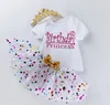 Ins Baby Tutu Dot Jirt avec Bow Ramper Crown Bandband 3pcSset Girls Birthday Pographie Robe Kids Halloween Princess Party1775438