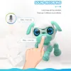 Robot Zabawki Pies Interaktywny Smart Puppy Robotic Dog Led Eyes Dźwięk Nagrywanie Sen Sleep Cute Action Figury Edukacja Zabawki LJ201105