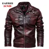 Männer Natürliche Echte Lederjacke Motorrad Hip Hop Biker Wintermantel für Männer Warme Echte Lederjacken Plus Größe 3XL 201119