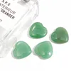 20 mm liten grön aventurin natursten hjärta polerad helande kärlek hjärtan kristall hantverk för heminredning