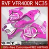 Тело для Honda RVF VFR 400 RVF400 R 400RR VFR 400R 94-98 80NO.170 VFR400 R RVF400R Pink Lucky NC35 V4 1994 1995 1996 1997 1997 1998 VFR400RR VFR400R 94 95 96 97 98 обтекатель