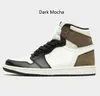 Basketball Shoes Sports Sneakers Fragment Reverse Mocha Black Phantom With Box Quality 1 Ts Suede 3M Men Women 1S Ts