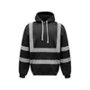 Reflective Sportswear Men's Jacket Road Work High Visibility Hi Vis Pullover Coat Clothes Workwear