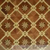 Multi color american walnut flooring tile medallion inlay marquetry flower interior art carpet Bamboo sheets parquet solid wood wall decor