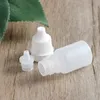 2ML Empty Plastic Squeezable Dropper Bottle with Plug Refillable Portable Liquid Container with Screw Cap