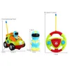 Santa pedra rc carro com luzes de música raça de desenhos animados raça elétrica rádio controle remoto carro brinquedos para bebé toddlers crianças crianças 201203