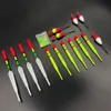 Vertikal Booy Sea Fish Float Fishing Assorterad Storlek för de flesta typen av vinkling med fastsättning Gumminfiske Lures 1 Set (15PCS)