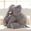 80 cm Plush Elephant Toy Baby Sleeping Back Cushion mjuk fylld kudde Elefantdocka född Playmate Doll Kids Birthday Present LJ201126