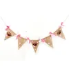 2021 Dog Paw Dot Pennant Banner Bunting Garland Banner For Pet Party Decor Pet Birthday Flag Hanging Decoration7943423