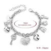 Мода Сердце Beetle Браслеты шарма браслеты для женщин позолоченный браслет австрийских кристаллов цепи Pulseras