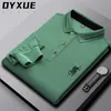 Camisa polo de algodón de diseñador de marca de moda de gama alta Hombres negros Coreano Casual Manga larga Solapa Golf Tops Ropa para hombres 220115