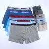 / Parti 100% bomull Boxer Män Underkläder Fyra Shorts Underbyxor Mäns Boxers Shorts Andningsbar Pure Color Random LJ201109