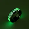 Neuer dominanter, cooler, stilvoller Multi-Muster-Drachen-Trend aus fluoreszierendem Edelstahl-Titan-Ring für Männer und Frauen linkA