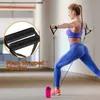 US Stock 11st Set övningar Motståndsband Latexrör Pedal Body Hem Gym Fitness Training Workout Yoga Elastic Pull Rope