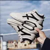 Men Casual schoenen Wit Zwart Reds mode BEHADBAAR High Cut Outdoor Sports Shoes Sneakers Maat 36-43