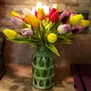 30 pçs tulipa flor artificial branco vermelho amarelo plutônio toque real tulipas falsas para decoração de casa buquê de flores falsas decoração de casamento 20246f