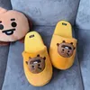 Schattige kudde pluche katoenen slippers huis houten vloer vrijetijdsbesteding snoep kleur schoenen indoor huis bont 211228