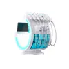 Bärbar 7 i 1 Mikrodermabrasion Hydra Facial Machine Ice Blue Magic Mirror Skin Analyzer RF Ansikte Lyft SkinsCrubber Oxygen Sprayer Deep Rengöring