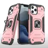 Case voor iPhone 12 Mini 11 Pro Max SE 2020 X XR XS Max 6 6s 7 8 Plus pantser Back Cover schokbestendige vingerring Auto houder Stand magnetische kast