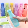 Creativo 550ML Bottiglia di soda glassata Bottiglie di acqua portatili a prova di caduta di plastica Studenti di moda Sport Tazze d'acqua Bottiglie VTKY2372