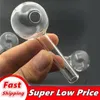 70mm Clear Pyrex Oil Burner Pipe Tjock Glass Tube 30mm OD Ball For Water Smoking Glass Pipe Bongs Oil Rig Hookah Bubbler Tool