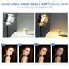 FreeShipping 2 Sets Studio Light LED Video Light for Youtube Shoot 600 Beads 25W CRI 90 Photo Lamp with 200cm Tripod Battery