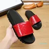 Doppelter Buchstabe Designer Slides Herren Damen Hausschuhe Sommer Sandalen Strand Slide Flache Plattform Damen Sandali Badezimmer Home Schuhe Flip Flops 000