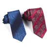 Cravates Sitonjwly 8 cm Cravate Rouge Hommes D'affaires De Noce Cravate Casual Gravatas Paisley Col Chemise Accessoires Personnalisé LOGO1