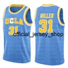UCLA Russell 0 Westbrook Reggie 31 Miller Jersey College College NCAA University Mens дешево оптом баскетбол трикотажные изделия вышивка