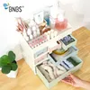 BNBS 1 PCS Combinável Esmalte Batom Caixa De Armazenamento Organizador Organizador Cosmético Jóias Case Desktop Sundries Recipiente Y200628