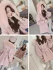 Осень и зима новая розовая шерстяная пальто женского пола 2020 корейский сыпучий с капюшоном с капюшоном полные рукава офисные дамы шерстяное пальто куртка f2122