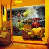 Trasporto libero grandi Wallpaper murale su misura 3D Photo Frutta Spray Camera creativa moderna Carte di parete Ristorante Living Home Decor