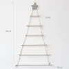 Nordic Style Wooden DIY Artificial Fake Kids Gifts Christmas Tree Ornaments Wall Hanging Decor For Home Y201020