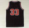 Vintage 33 jersey homens 1992 8 jérseis de basquete barato preto branco marinho branco costurado