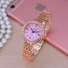 Fashion diamond women ladies alloy metal roma roman simple bracelet watches 2019 new female dress quartz wrist gift watches T200420