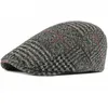 HT2701 CAP BERTUMN Zimowa wełna kapelusz Vintage Mężczyźni Kobiety Beret Regulowane retro Ivy Newsboy Flat Cap Menter Hat 207144118
