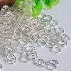 1000pcs / parti 6mm * 0.8mm Öppna hoppa ringar Länkslingor för DIY smycken gör kontaktarmband halsband örhängen smycken DIY Hitta delar