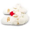 Millffy Fluffy Slippers Plush Shoppers Clea Feminina Flip Flip Flip Kawaii Sapatos Sapateiros Branco de Piso Y201026