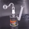 USA популярные стеклянные стакан Bong нефтяной выгрешкой Dunkin Dabs Water Bongs 14,5 мм стеклянный рециркулятор бонг со стеклянным масляным горелкой трубы и бангический гвоздь