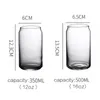 Sublimation Frosted Glass Bottle Tumbler 12oz/16oz Clear Cola Can Personalized Milk Juice Soda Cup Party Whiskey Wine Mug