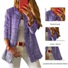 Damskie Kurtki Jesień Tweed Płaszcz Z Długim Rękawem Tassel Cardigan Vintage Kurtka Plaid Bluzy Koreańska Odzieżowa Kobieta 2021