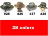 Chapeau de seau de 28 couleurs pour hommes Mode militaire Camouflage Camo Chapeaux de pêcheur avec large bord Chapeau de seau de pêche au soleil Chapeau de chasse de camping