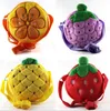 Mignon fruit en peluche sac à bandoulière enfants collation sac à bandoulière dessin animé jouet bébé sac d'école maternelle enfants clé sacs de stockage d'argent