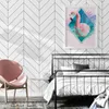 ノルディックスタイルの壁紙現代のシンプルな幾何学模様の縦縞服屋の寝室のリビングルームの背景の壁紙