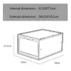 저장 투명 운동화 스택 부팅 주최자 국내 빨간색 상자 전시 캐비닛 방진이 두꺼워 명확한 플라스틱 농구 신발
