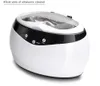 Freeshipping House Ultrasonic Cleaner Bath 600ml 35W Sonic Washer För Smycken Glasögon Klockor Kedja Manikyr Mynt Tatuering Delar